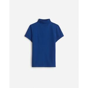 Madewell‎ Short-Sleeve Mockneck Tee Size XL Bright Cobalt Blue Casual Work NS583